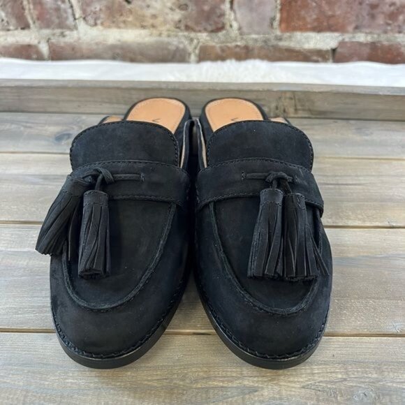 NIB Vionic Reagan Black Nubuck Mule Slip On Shoe Sz 6.5 - Picture 4 of 15